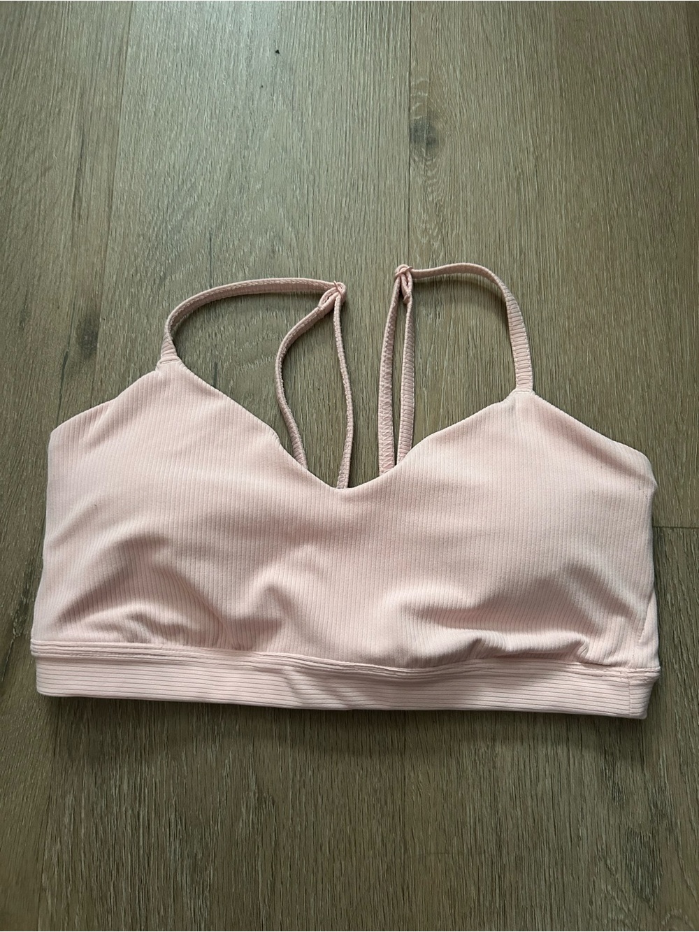 all in motion Ribbed Light Pink Sports Bralette